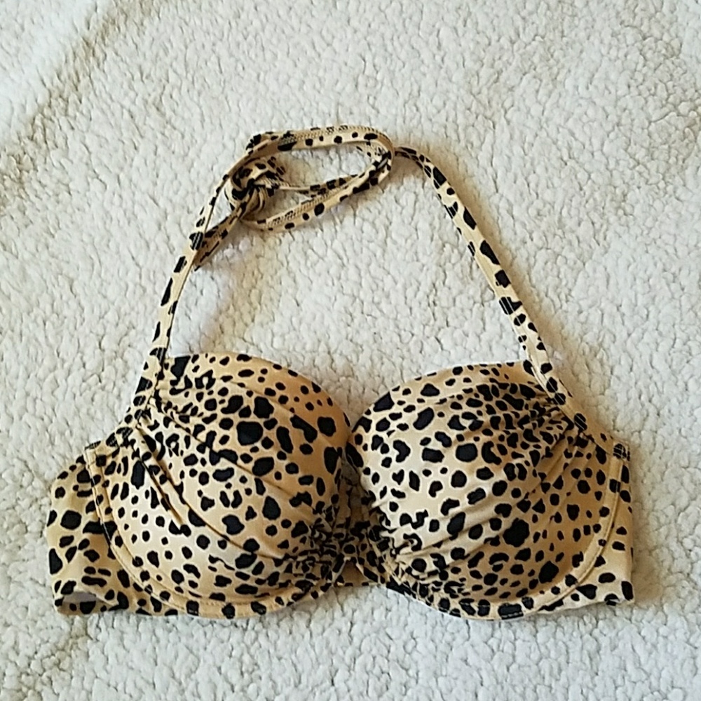 Victoria's Secret Bikini Top Leopard Print